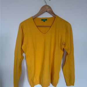 Yellow V-Neck Sweater